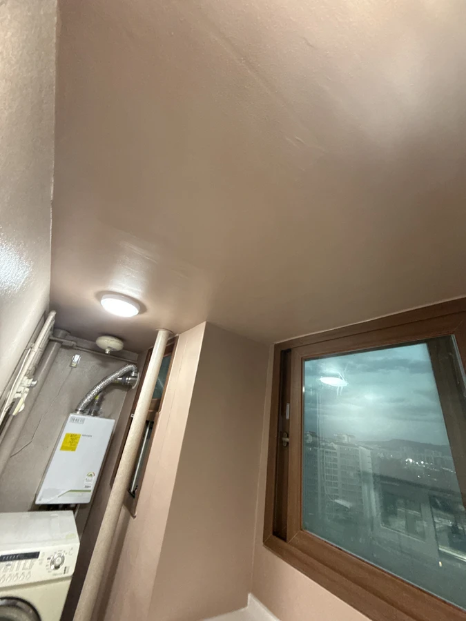 용인 도장 마감된 베란다 벽면 (작업 후)